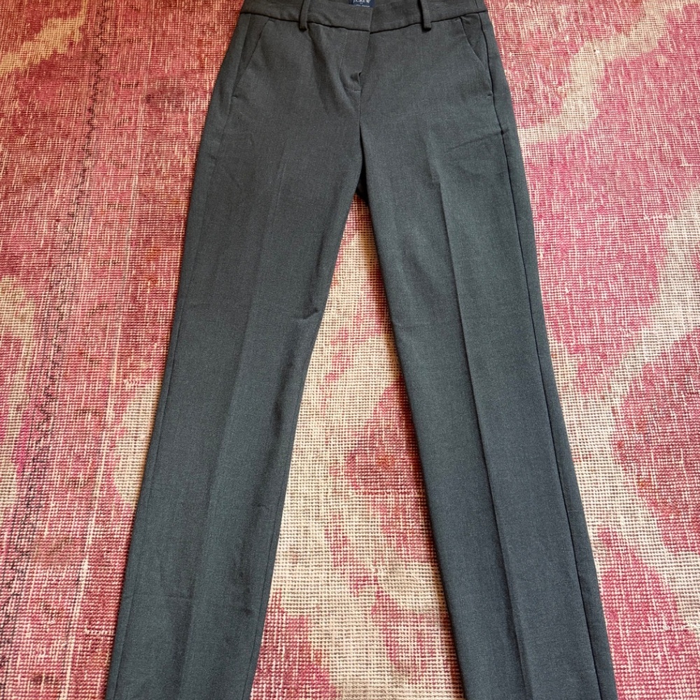 J CREW Ruby Crop DARK GREY Pant Size 2 NWT